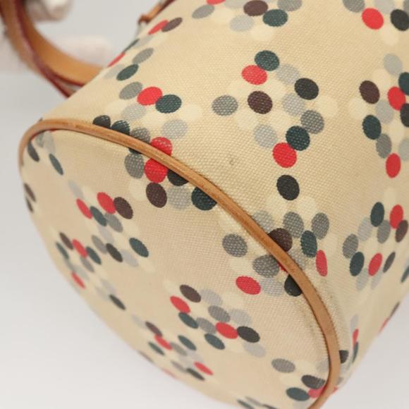 BURBERRY Blue Label Hand Bag Canvas Beige Silver Auth 124153 - Picture 15 of 16